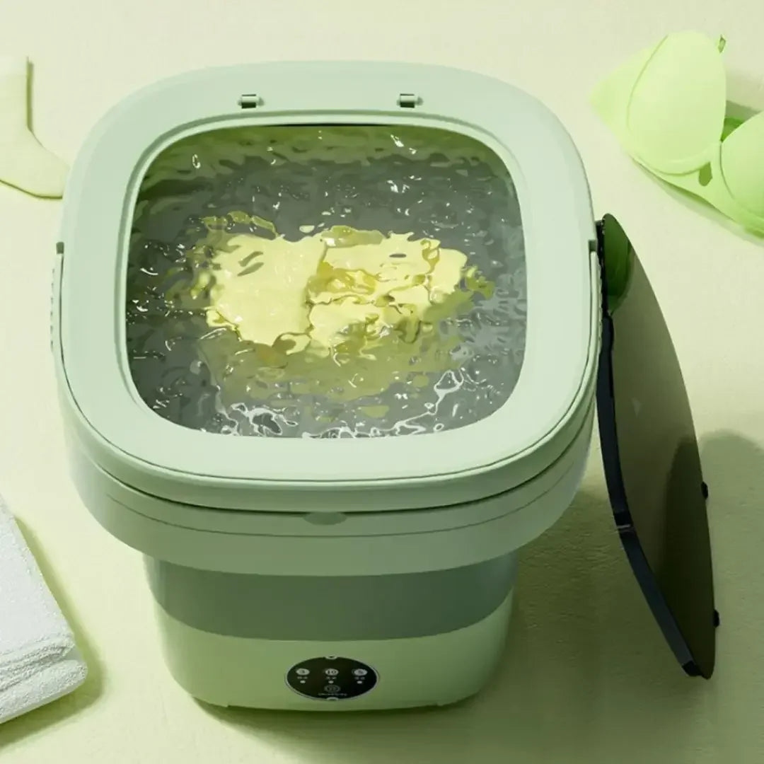 Máquina De Lavar Roupa Dobrável Portátil 9L - Imagem 2
