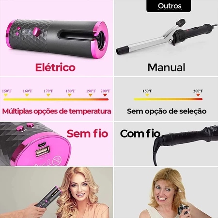 Modelador De Cachos Automático Sem Fio - Imagem 2