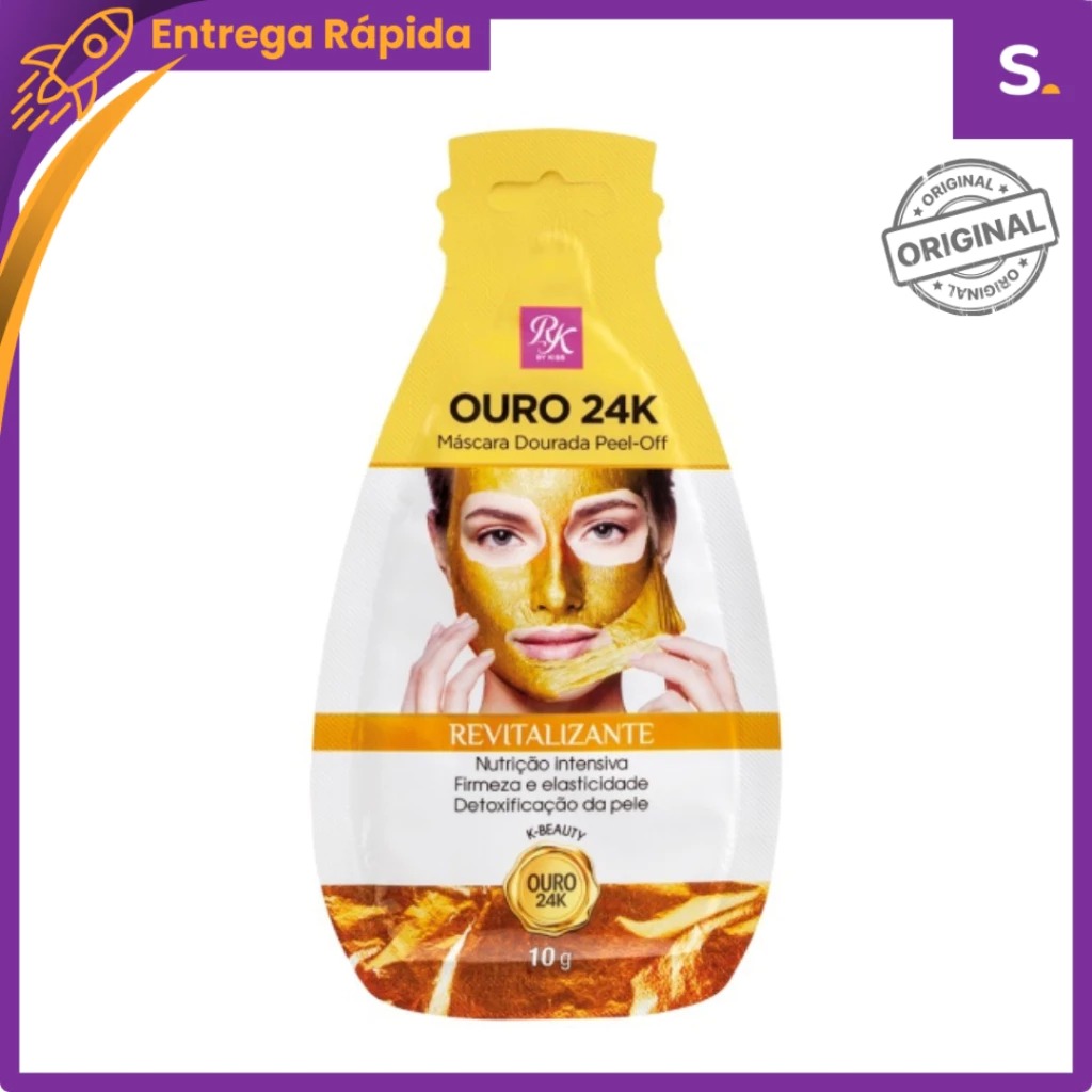 Máscara Facial Dourada 24K Gold - Imagem 2