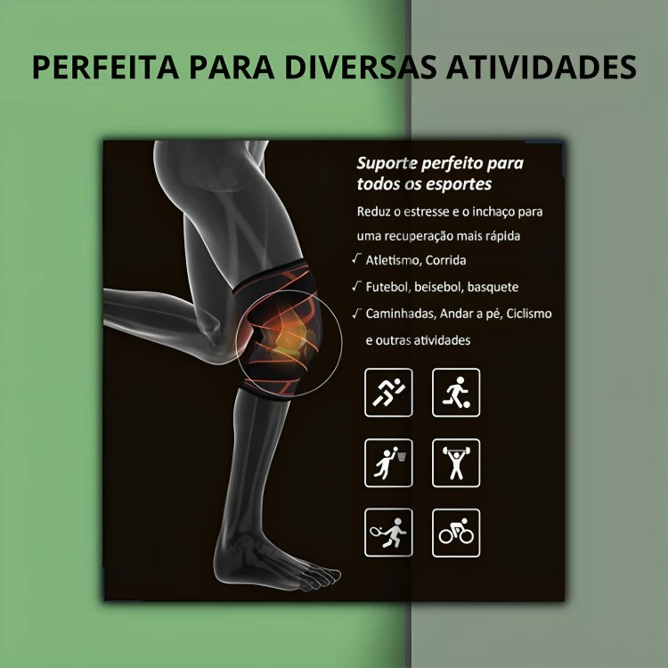Kit Joelheira De Compressão Tensor Alívio De Dor No Joelho Joelheira Compressão Ortopédica Joelheira Esportiva - Imagem 3