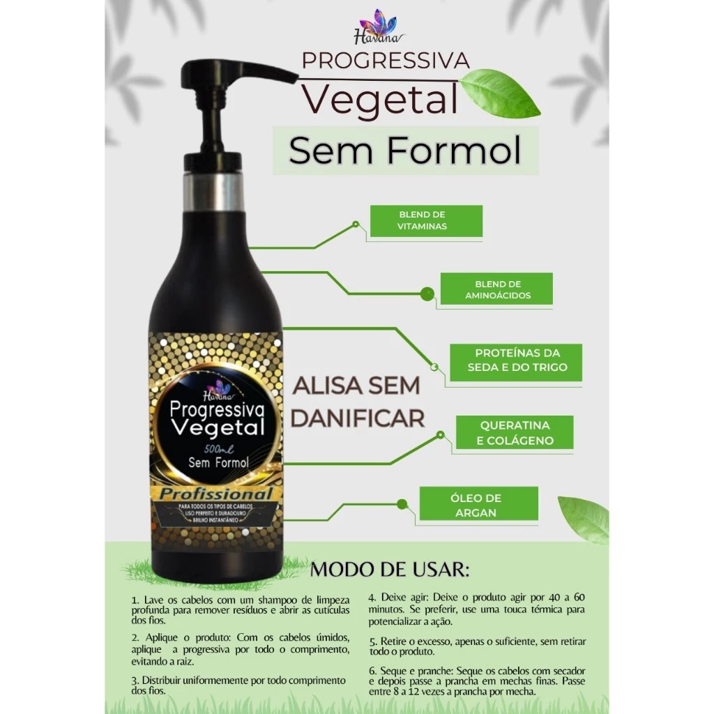 Progressiva Vegetal Havana 500ml - Imagem 2