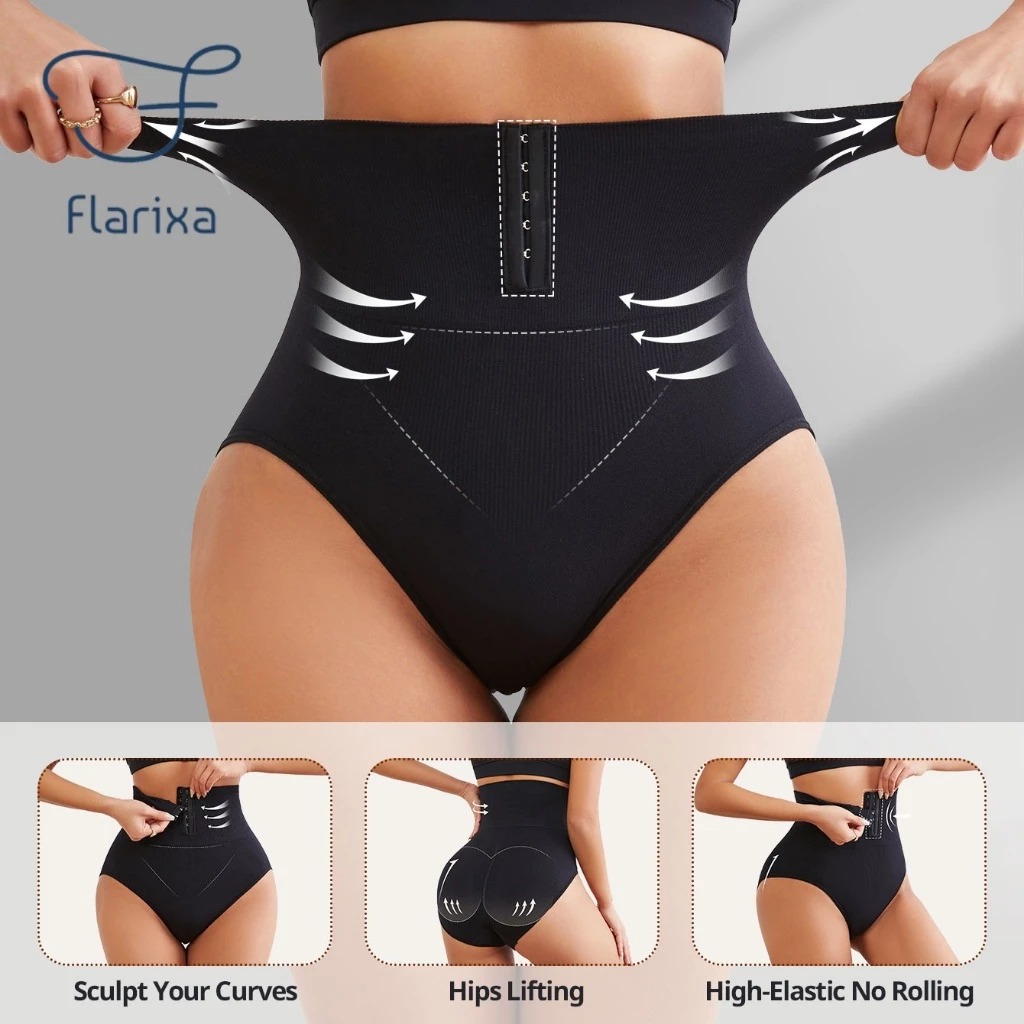 Calcinha Modeladora Flarixa Calcinha Sem Costura Fio Normal Body Modelador Shape Slim - Imagem 3