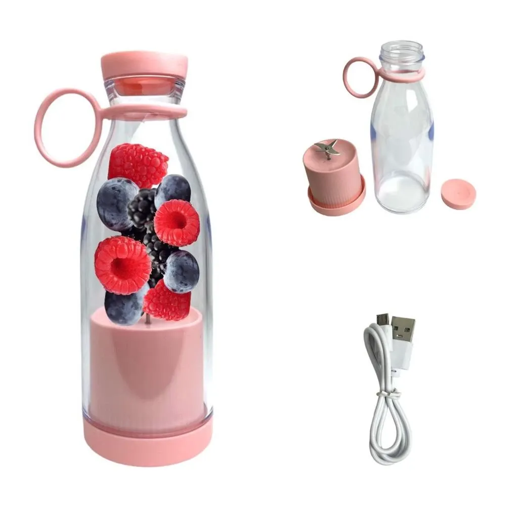 Mini Liquidificador Portatil De Shake Juice Cup + Cabo Usb - Imagem 7