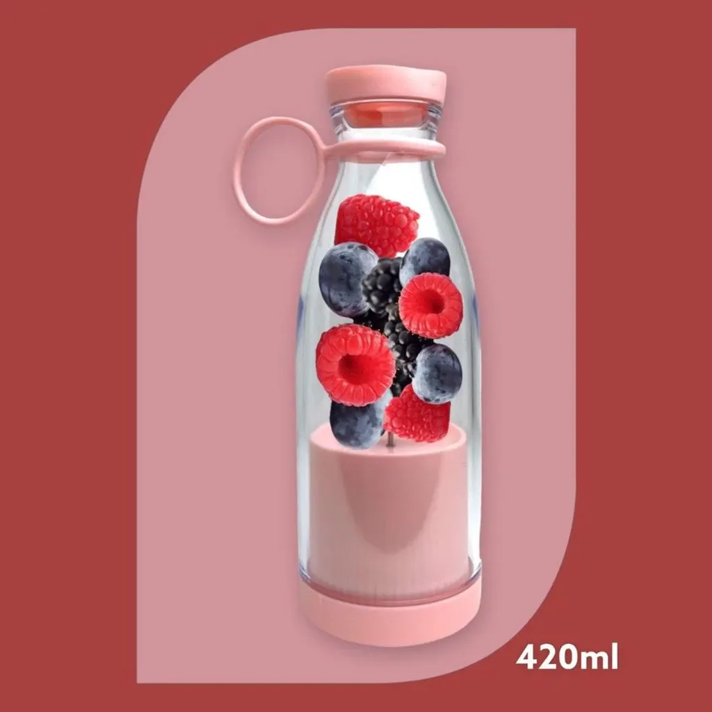 Mini Liquidificador Portatil De Shake Juice Cup + Cabo Usb - Imagem 9