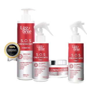 R$169,09➡️ 1 Shampoo SOS Crescimento 300ml/1 Máscara SOS Crescimento 300g/2 Tônico SOS Crescimento 100ml (cada)
