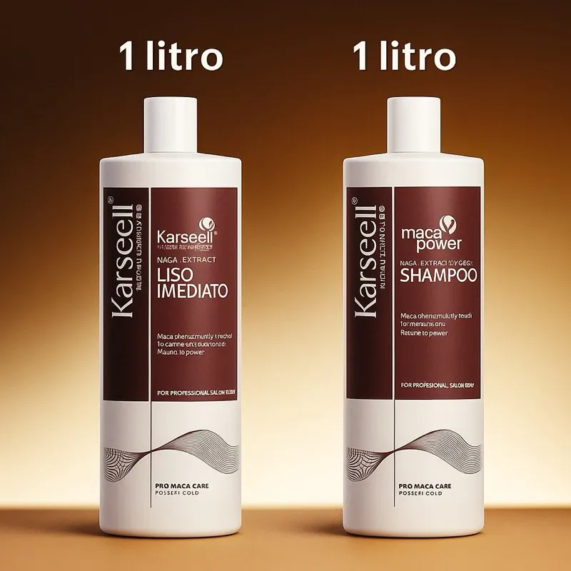 R$58,90➡️Kit Progressiva k 1L – Liso Imediato Original (Shampoo + Gloss)