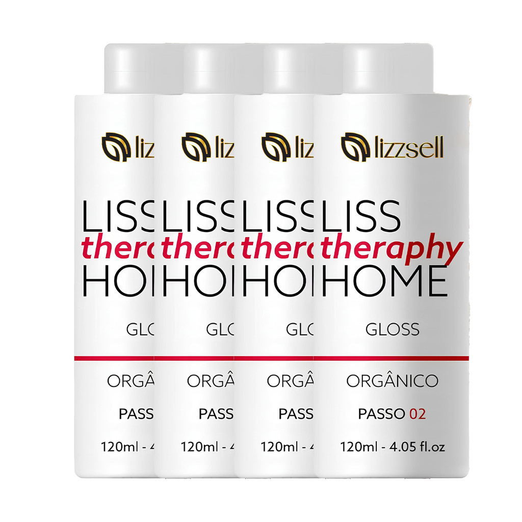 4x Liss Therapy Home LizzSell – Progressiva Liso Intenso Sem Formol - Imagem 2