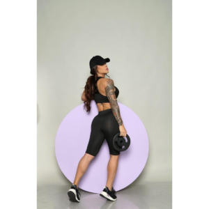 Bermuda Ciclista Feminina Suplex Fitness – Básica Lisa, Academia, Pilates e Plus Size