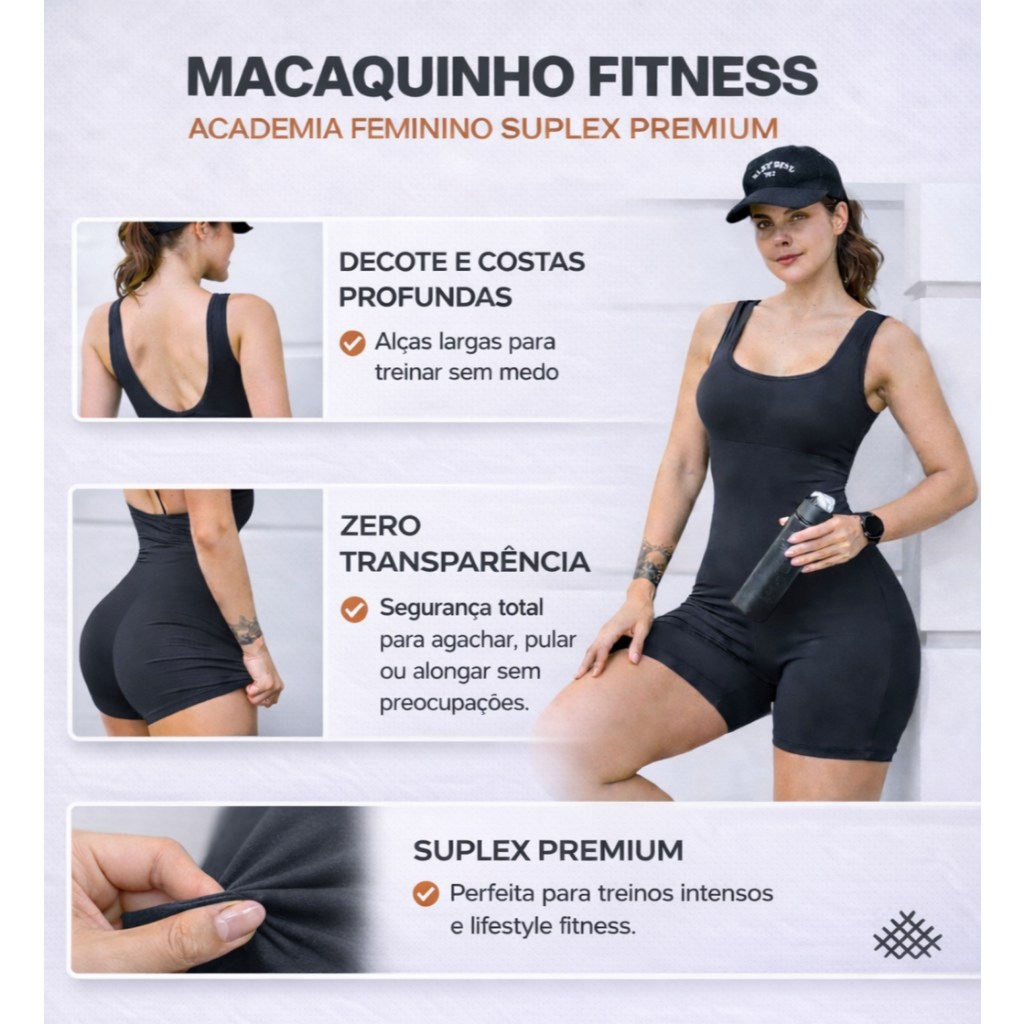 Kit 2 Macaquinhos Fitness Feminino 2Rbk Sports – Regata e Alcinha Cruzada, Conforto Estilo Modelagem e Performance - Imagem 4