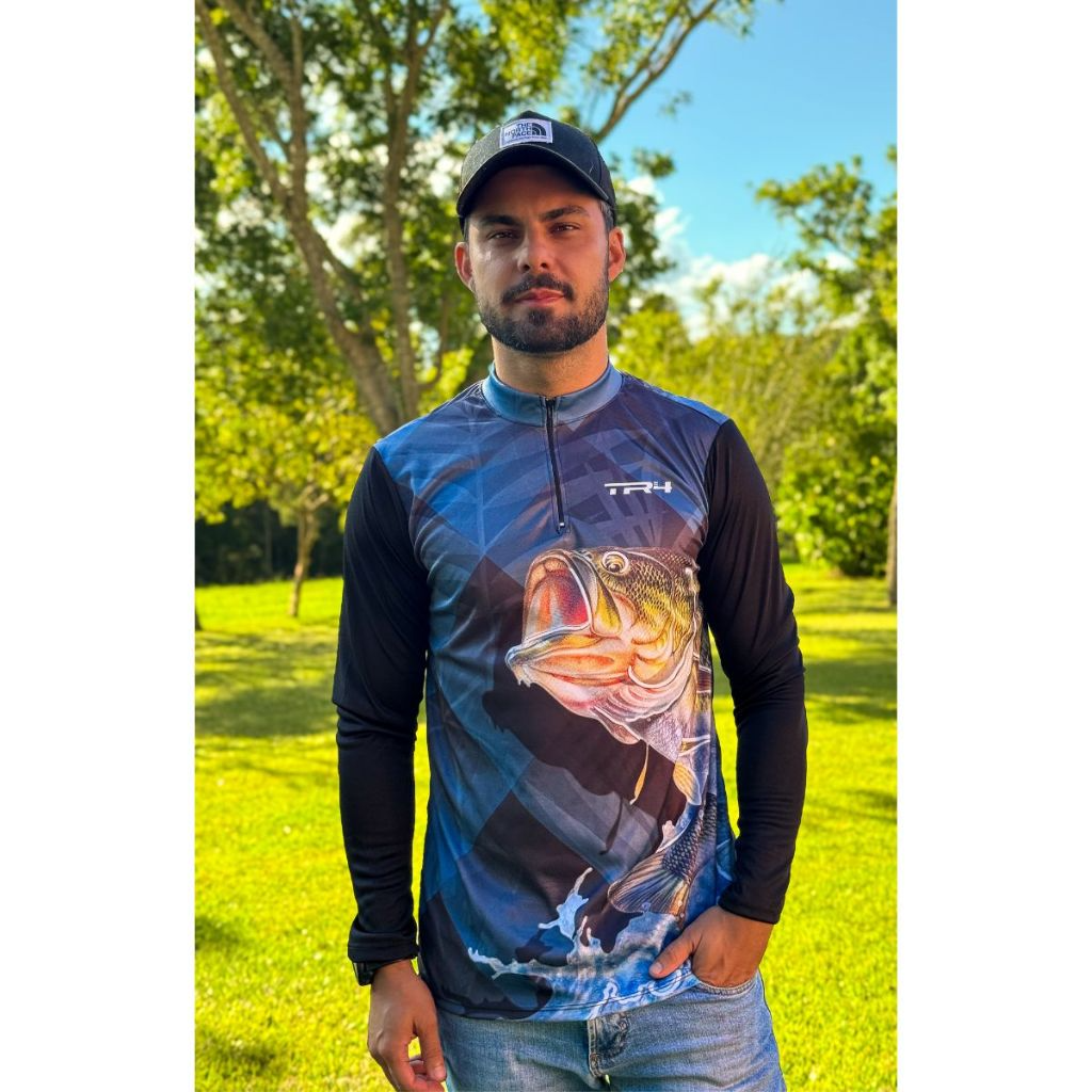 Kit 2 Camisetas de Pesca Masculinas Manga Longa com Proteção UV – Camufladas, Dry Fit e Esportivas - Imagem 3