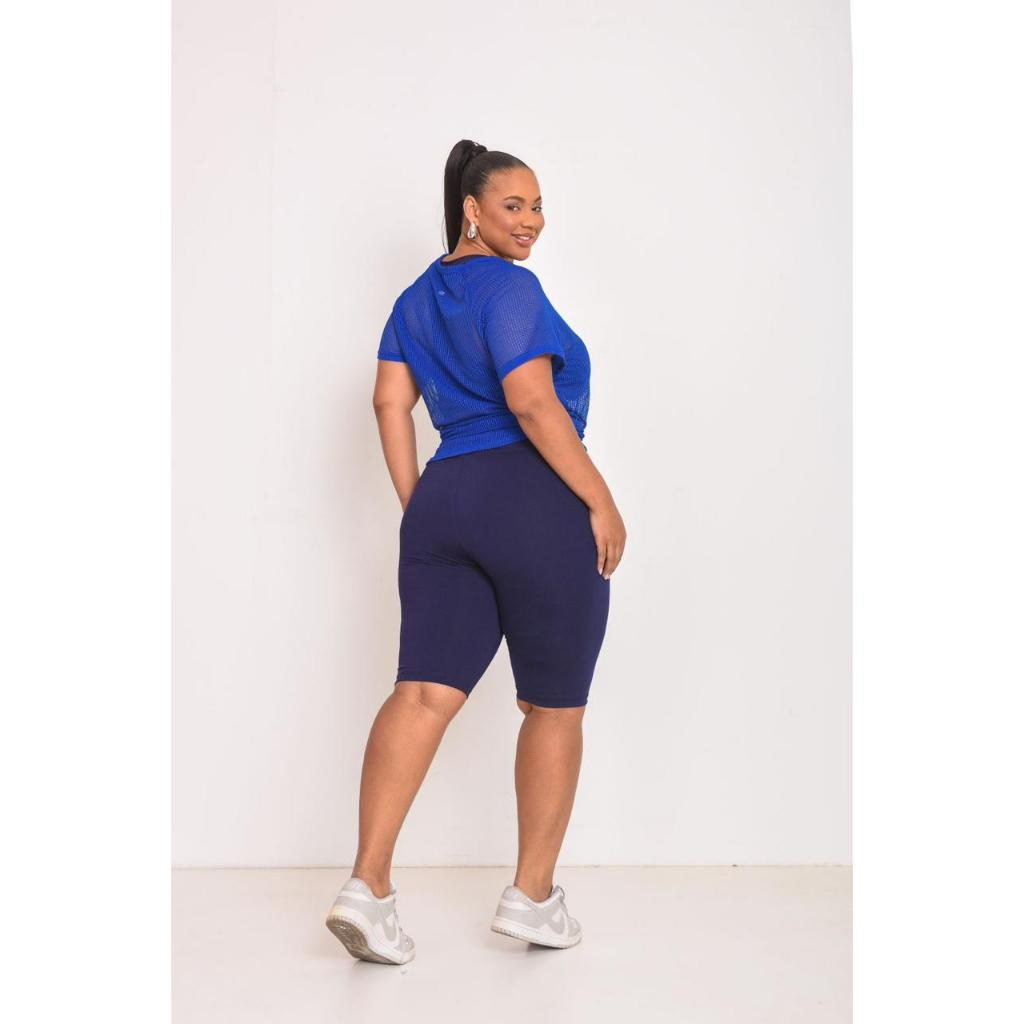 Bermuda Ciclista Feminina Suplex Fitness – Básica Lisa, Academia, Pilates e Plus Size - Imagem 3