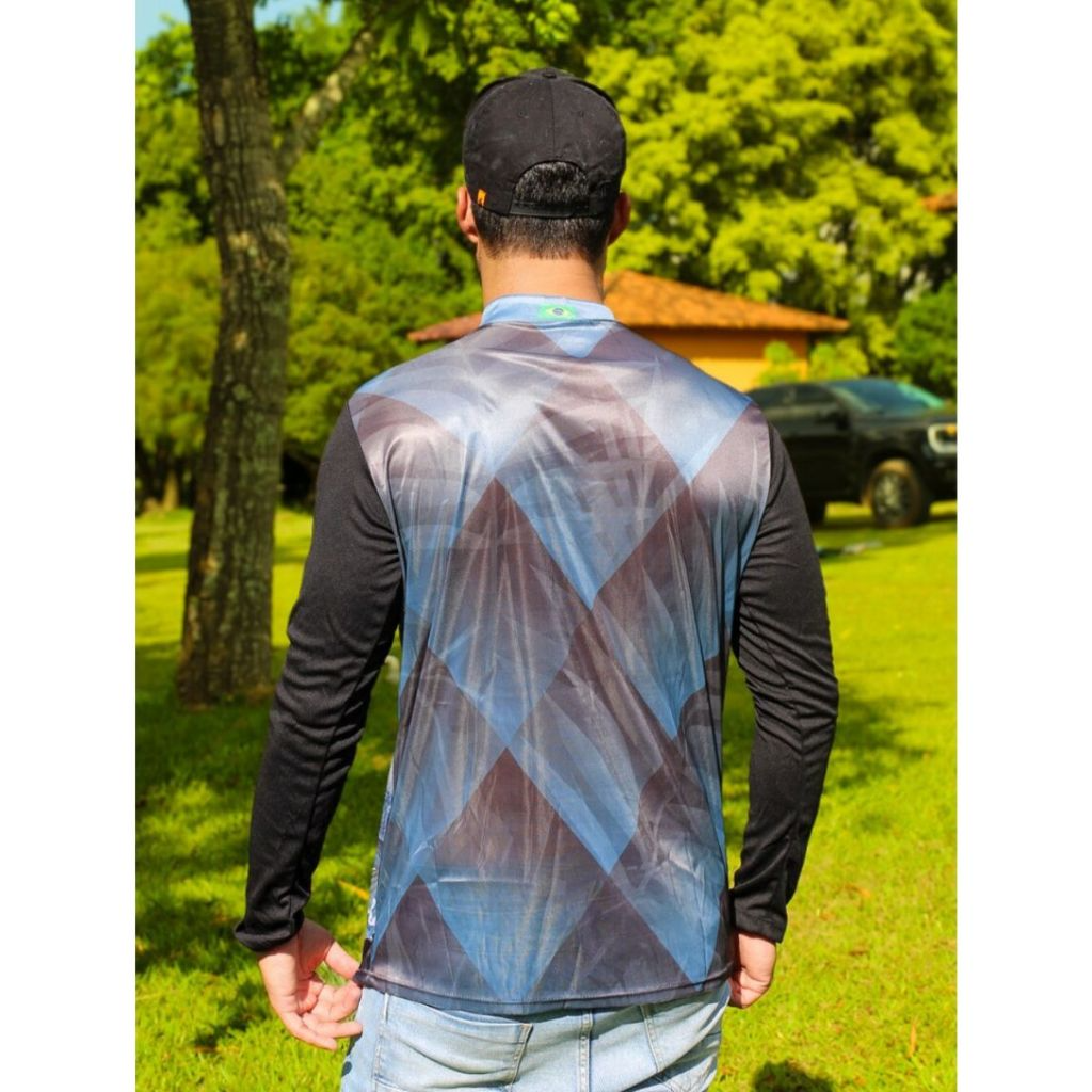 Kit 2 Camisetas de Pesca Masculinas Manga Longa com Proteção UV – Camufladas, Dry Fit e Esportivas - Imagem 4