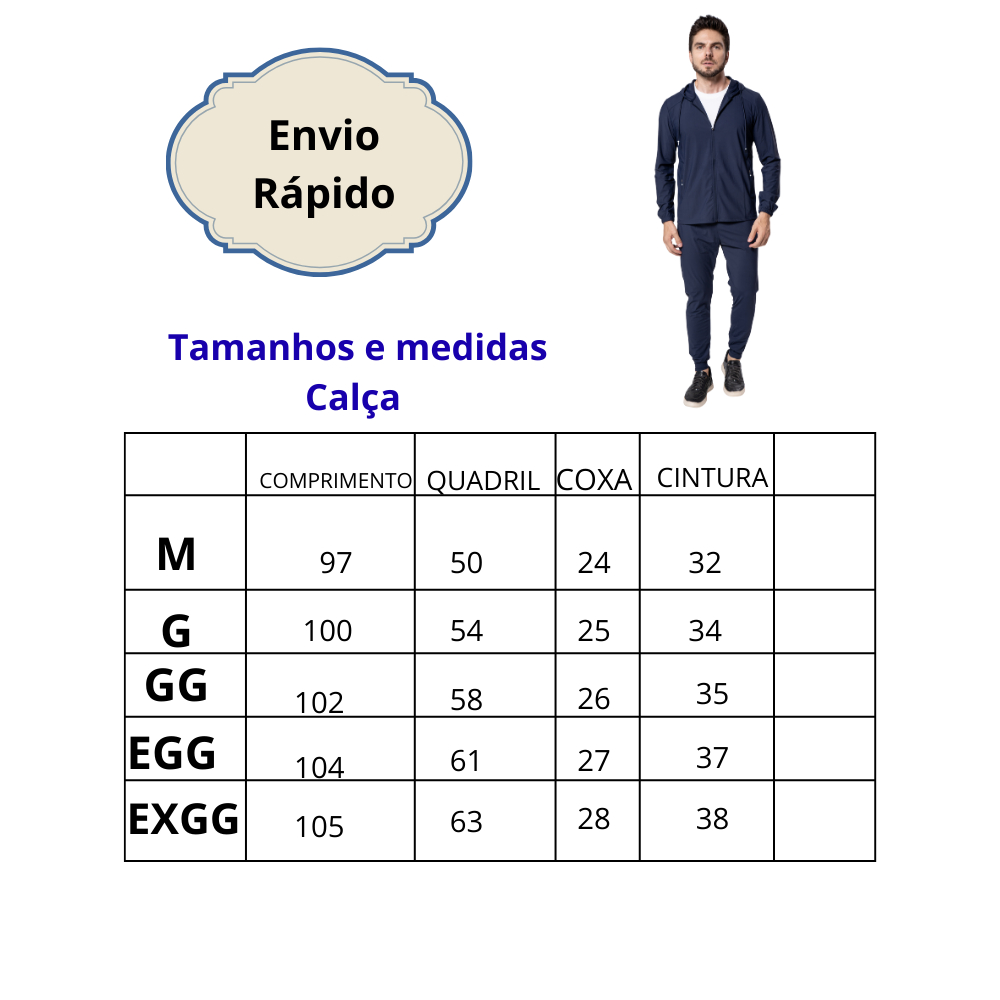 Conjunto Masculino Fitness Academia – Casaco com Capuz e Calça Jogger Slim Fit - Imagem 6
