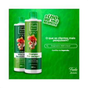 Fada Madrinha Escova Progressiva Orgânica Zero Paiolla Sem Formol 2x1L – Kit Selagem e Realinhamento Capila