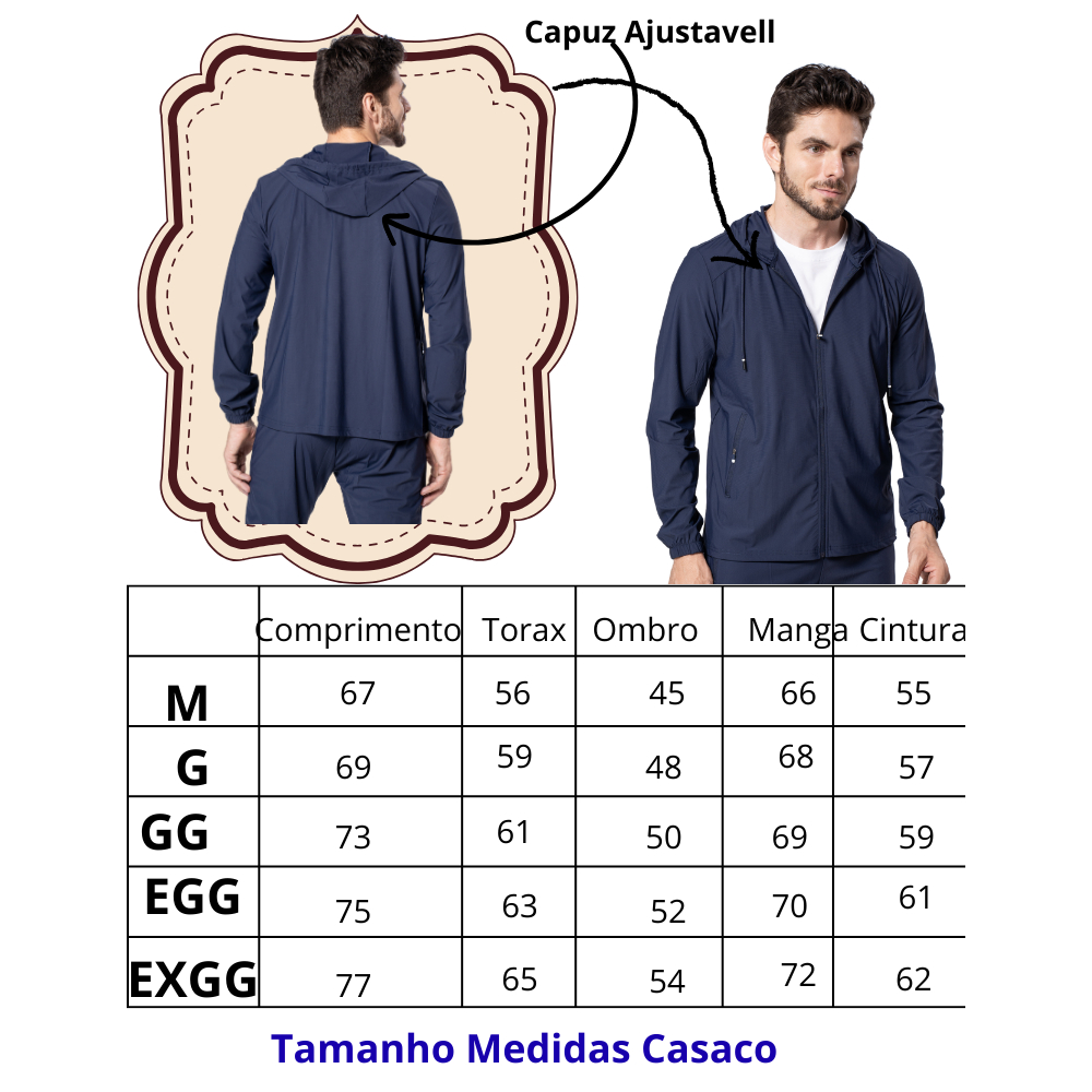 Conjunto Masculino Fitness Academia – Casaco com Capuz e Calça Jogger Slim Fit - Imagem 7