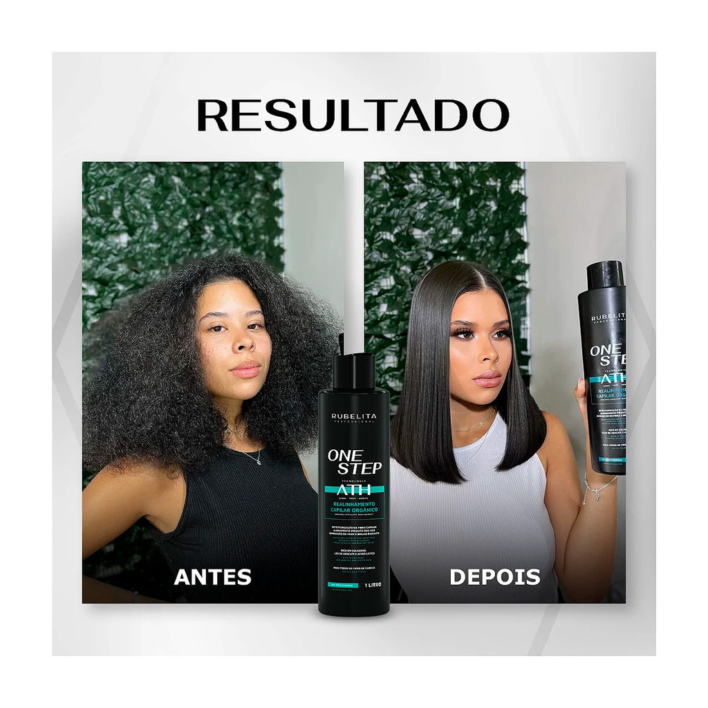 Kit Progressiva One Step Rubelita Professional 1L + Spray Liso Mágico 200ml – Sem Formol | Alinhamento, Hidratação, Brilho e Controle do Frizz - Imagem 6