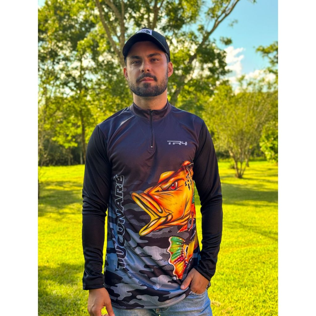 Kit 2 Camisetas de Pesca Masculinas Manga Longa com Proteção UV – Camufladas, Dry Fit e Esportivas - Imagem 7