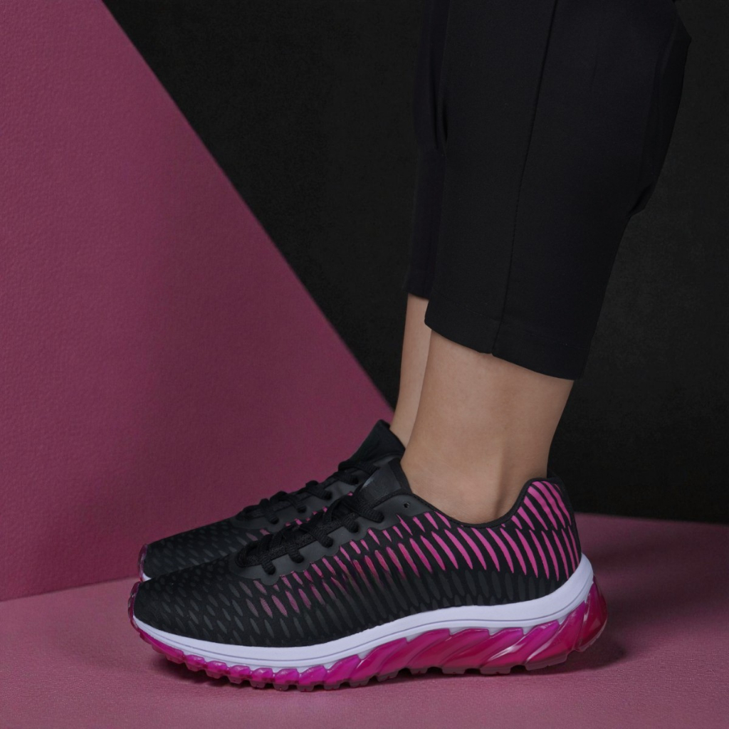 Tênis Feminino Academia Caminhada Corrida Leve Confortável Amortecedor Uso Diário Fitness 34-41 - Imagem 7