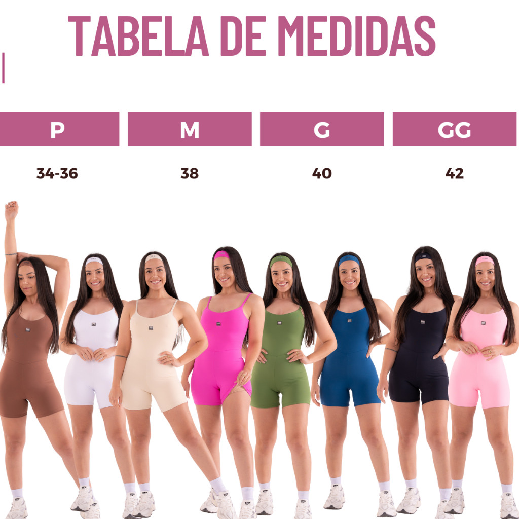 Kit 2 Macaquinhos Fitness Femininos Urbativa Fitness – Poliamida com Elastano, Forrados e Zero Transparência - Imagem 6