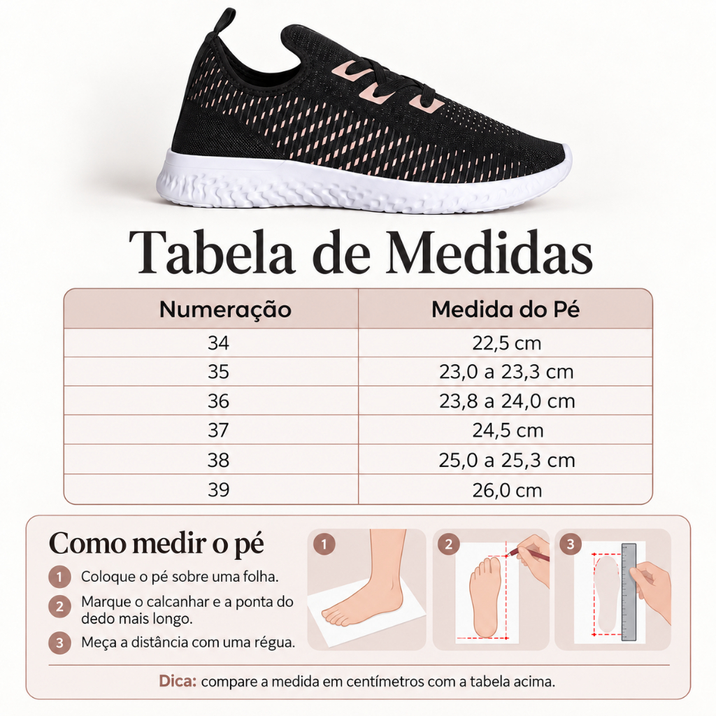 Tênis Meia Feminino Malaysia Collection – Malha Respirável, Leve, Flexível e Confortável - Imagem 2