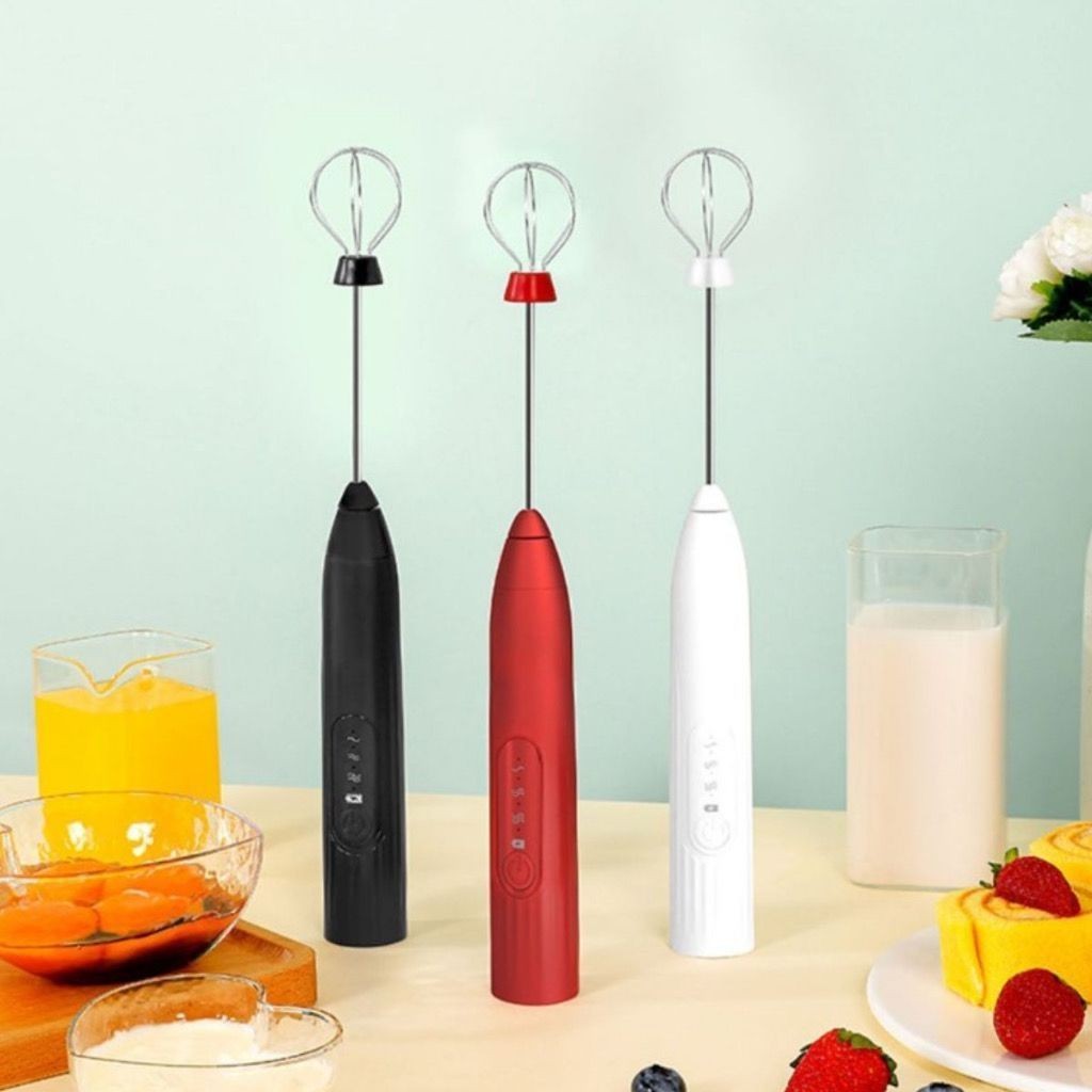 Batedor Misturador Mixer Elétrico para Bebidas Leite Café Clara de Ovo 2 em 1 - Imagem 7